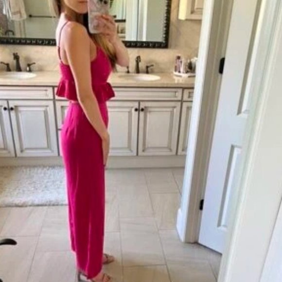 2 Piece Hot Pink Cami Top and Pant set - Picture 7 of 7